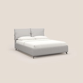 Susan letto imbottito contenitore completamente sfoderabile in microfibra smacchiabile T11 grigio chiaro