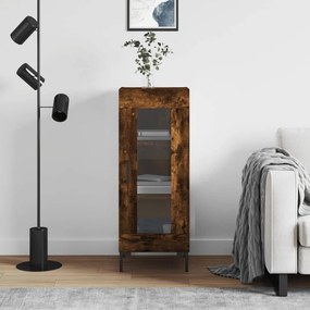 Credenza Rovere Fumo 34,5x34x90 Cm İn Legno Multistrato /