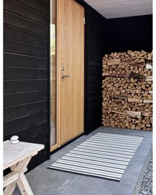 Passatoia da interno/esterno grigia/beige 85x200 cm Teo Warm Grey – Pappelina