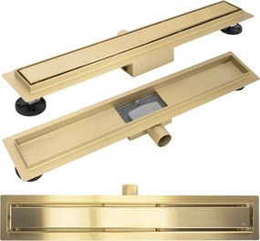 Scarico lineare Neox brush gold 80