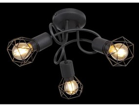 Globo - Lampadario a plafone LED XARA 3xE14/6W/230V nero