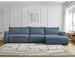 Divano angolare blu Aden – Bobochic Paris