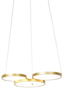 Lampada a sospensione dorata con LED dimmerabile a 3 livelli 3 luci - Rondas