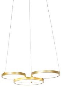 Lampada a sospensione dorata con LED dimmerabile a 3 livelli 3 luci - Rondas
