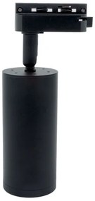 Faretto MICA per sistema a binario 1xGU10/25W/230V Monofase nero