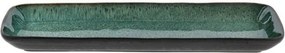 Vassoio vassoio di servizio in ceramica 14x38 cm Gastro Green/Black – Bitz