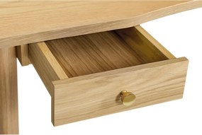 Scrivania con effetto rovere 70x140 cm Nice – Woodman