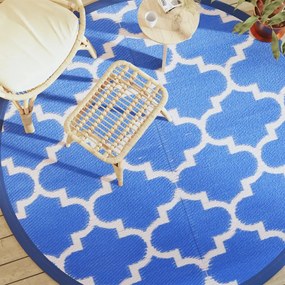 Tappeto Da Esterno Arakıl Blu Ø200 Cm İn Pp /