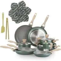 Batteria pentole 18 pezzi scritta Cooking Therapy