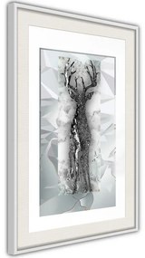 Poster  Crystal Deer  Cornice Quadri Cornice nera con pass-partout, Larghezza x Altezza Home decor 20x30