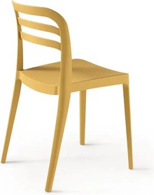 Sedia da giardino in polipropilene impilabile - DJANGO OCRA 2 pezzi