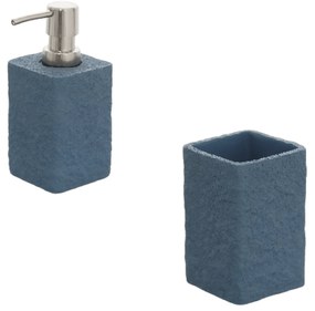 Set 2 Accessori D'Appoggio Feridras "Sabbia" Blu Pastello