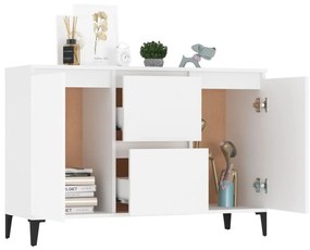 Credenza bianca 104x35x70 cm in truciolato