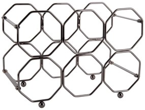 Portabottiglie pieghevole in metallo grigio Honeycomb - PT LIVING