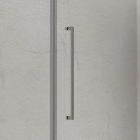 Kamalu - porta doccia 130cm battente con 2 laterali fissi | kt6000