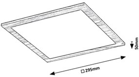 Rabalux 6907 - Pannello LED a plafone ALMOND LED/12W/230V 4000K