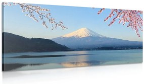 Quadro su tela – Vista dal lago sul Fuji