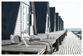 Asciugamano in cotone grigio chiaro 70x140 cm Inu - Zone