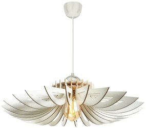 Lampadario a sospensione con filo 1xE27/60W/230V bianco diametro 68 cm