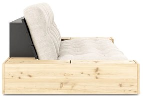 Divano letto in velluto a coste bianco 244 cm Base - Karup Design