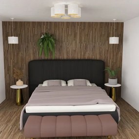 Lampadario a plafone LOFT SHADE 5xE27/60W/230V bianco/oro