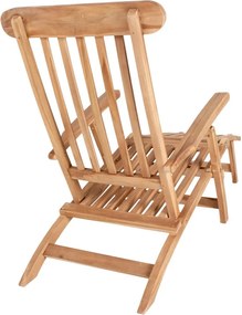 Sedia a sdraio in legno di teak Arrecife - House Nordic