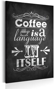 Quadro Il linguaggio del caffè