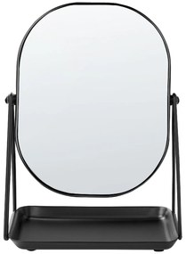 Specchio da tavolo nero 20 x 22 cm CORREZE Beliani
