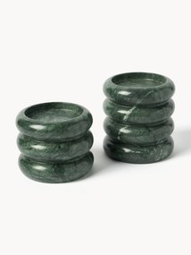 Set di 2 portacandele in marmo Orta