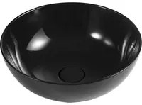 Lavabo da appoggio a ciotola 38,5 cm nero lucido in ceramica | Espeon