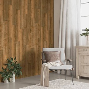 Pannelli Da Parete Effetto Legno Marrone Pvc 4,12 M² /