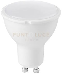 Gla244n- lampadina attacco gu10 4000k 546lm 7w plastica opale