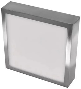 Plafoniera LED LED/12,5W/230V 3000/3500/4000K 17x17 cm cromo