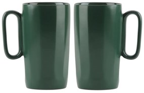 Tazze in set in verde scuro in gres 2 pz 330 ml Fuori – Vialli Design