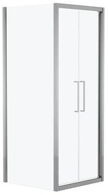 Pannello laterale per box doccia Record L 92 x H 195cm, Sp. 6 mm vetro smerigliato profilo in alluminio