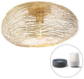 Lampada da soffitto intelligente ovale oro con WiFi G95 - Sarella