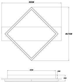 Globo 67330-18 - Plafoniera LED BEATRIX I LED/18W/230V