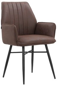 Set di sedie da pranzo marrone in imbottito 2 pz Anzo – Støraa