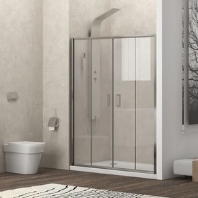 Nicchia doccia 180cm doppio scorrevole altezza 180cm | KAM-KNF6000 - KAMALU