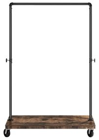 Appendiabiti da terra mobile LINEA marrone/nero