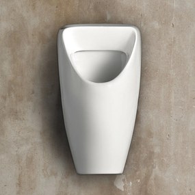 Orinatoio Sospeso Con Scarico Orizzontale Bianco Lucido