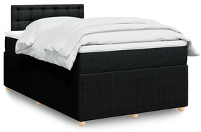 Giroletto A Molle Con Materasso Nero 120x200 Cm İn Tessuto /