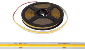 Striscia LED COB 15W/m 24VDC IP20 5m Professional Colore Bianco Caldo 2.700K