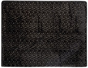 Plaid nero e oro 150 x 200 cm ALAZEYA Beliani