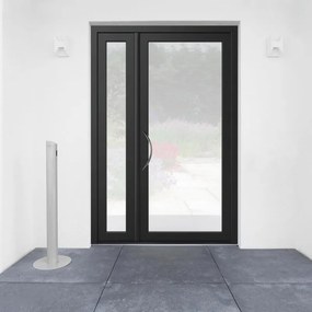 Portoncino d'ingresso Condo8 nero L 90 x H 210 cm apertura destra