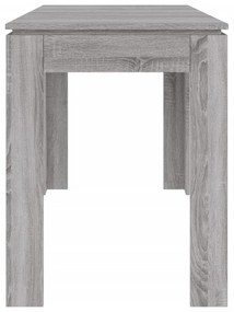 Tavolo da pranzo grigio sonoma 120x60x76 cm legno multistrato