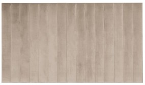 Pannello da parete testata 225 cm Velluto Beige - GONDA di Pascal Morabito