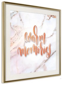 Poster  Memories (Square)  Cornice Quadri Cornice d'oro con passe-partout, Larghezza x Altezza Home decor 20x20