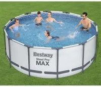 Bestway Set Piscina Rotonda Steel Pro MAX 366x122 cm 3202540