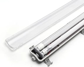 Aigostar - Lampada fluorescente tecnica LED 2xG13/18W/230V 4000K 127,6 cm IP65